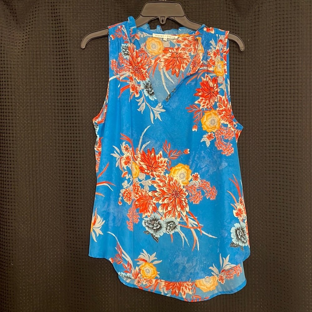 Vibrant tank sleeveless blouse